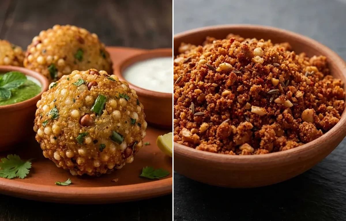 Sabudana Vada with Shengdana Chutney