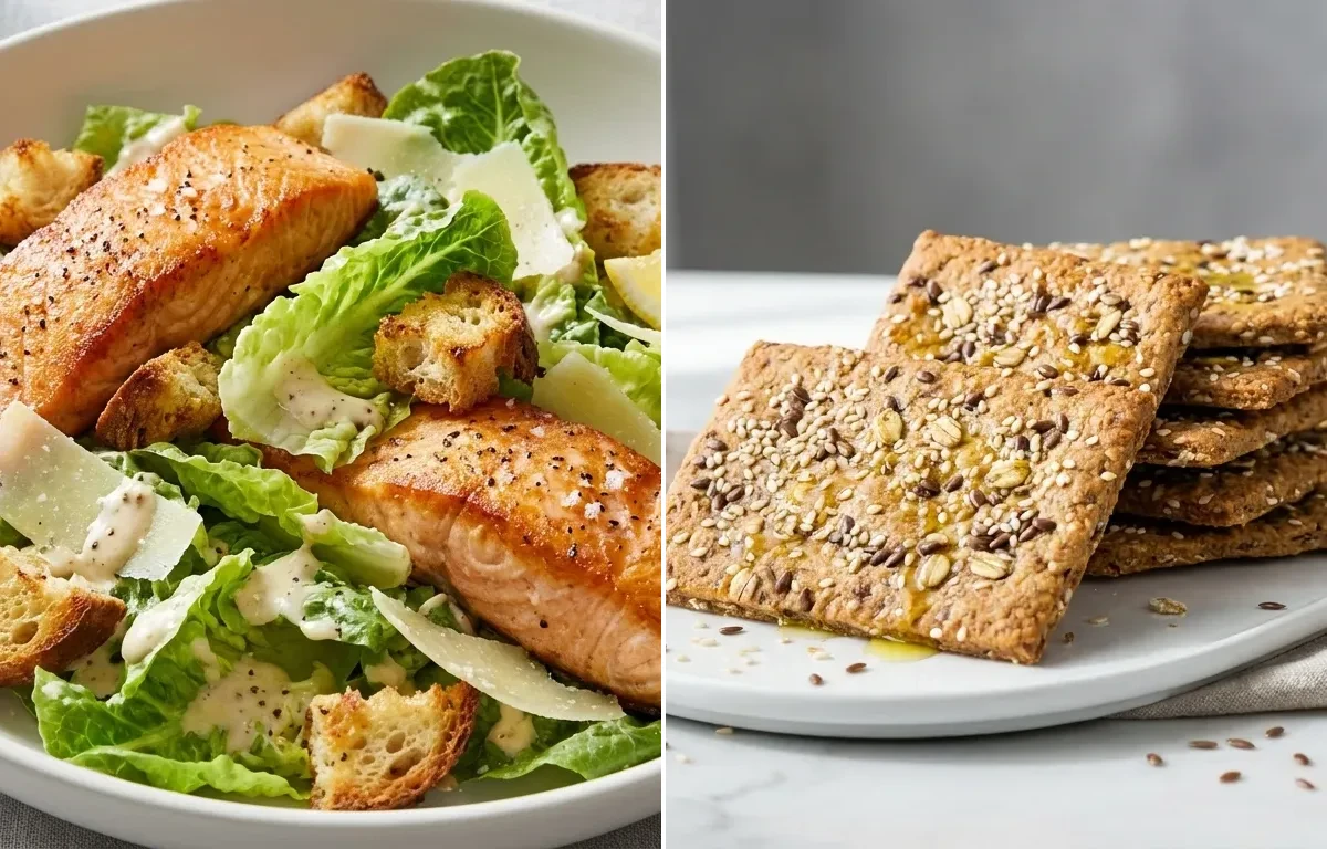 Salmon Caesar Salad Menopause