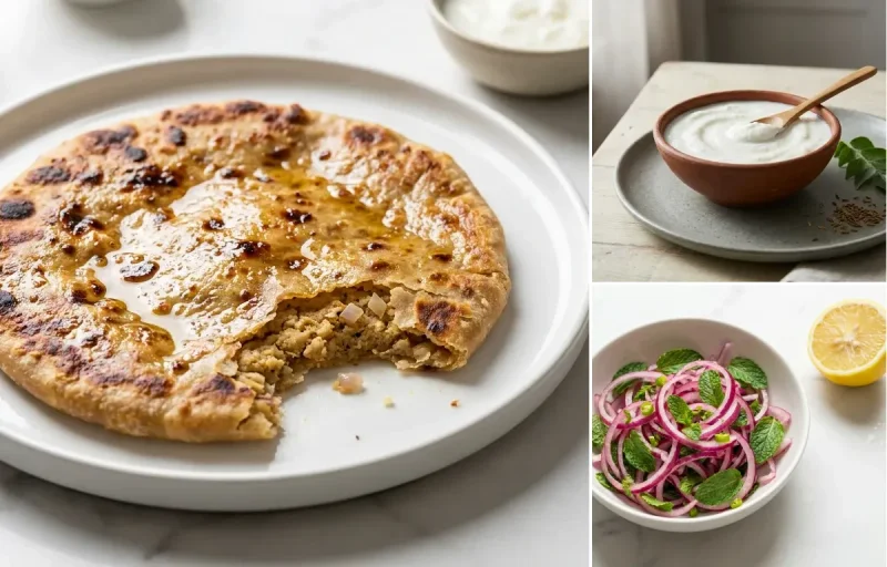 Sattu Paratha + Curd