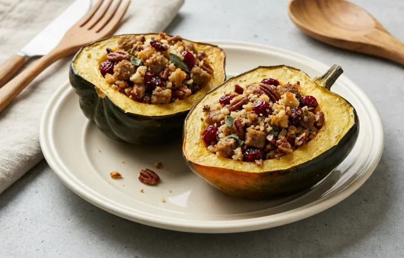 Savory Stuffed Acorn Squash