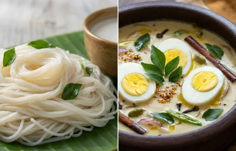 Semige with Kerala Egg Stew