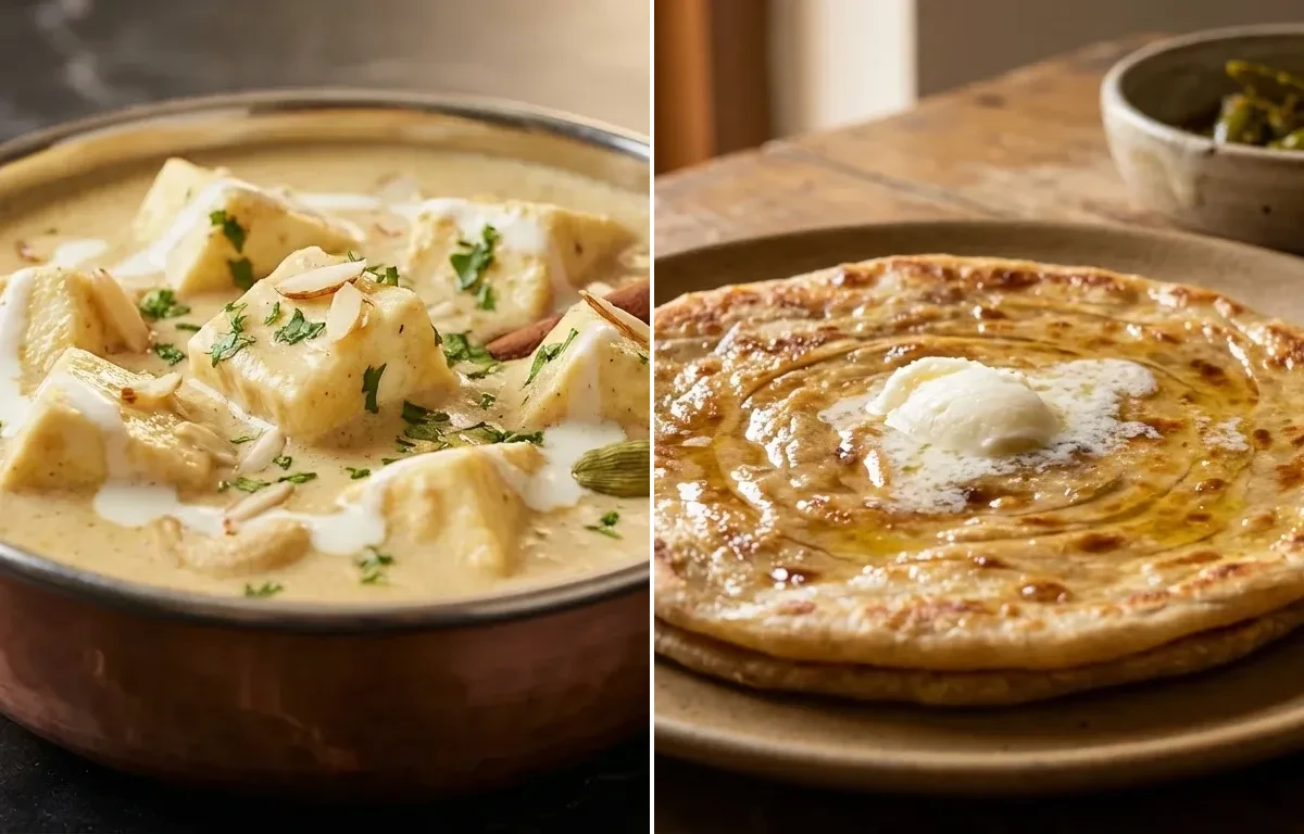 Shahi Paneer with Paratha