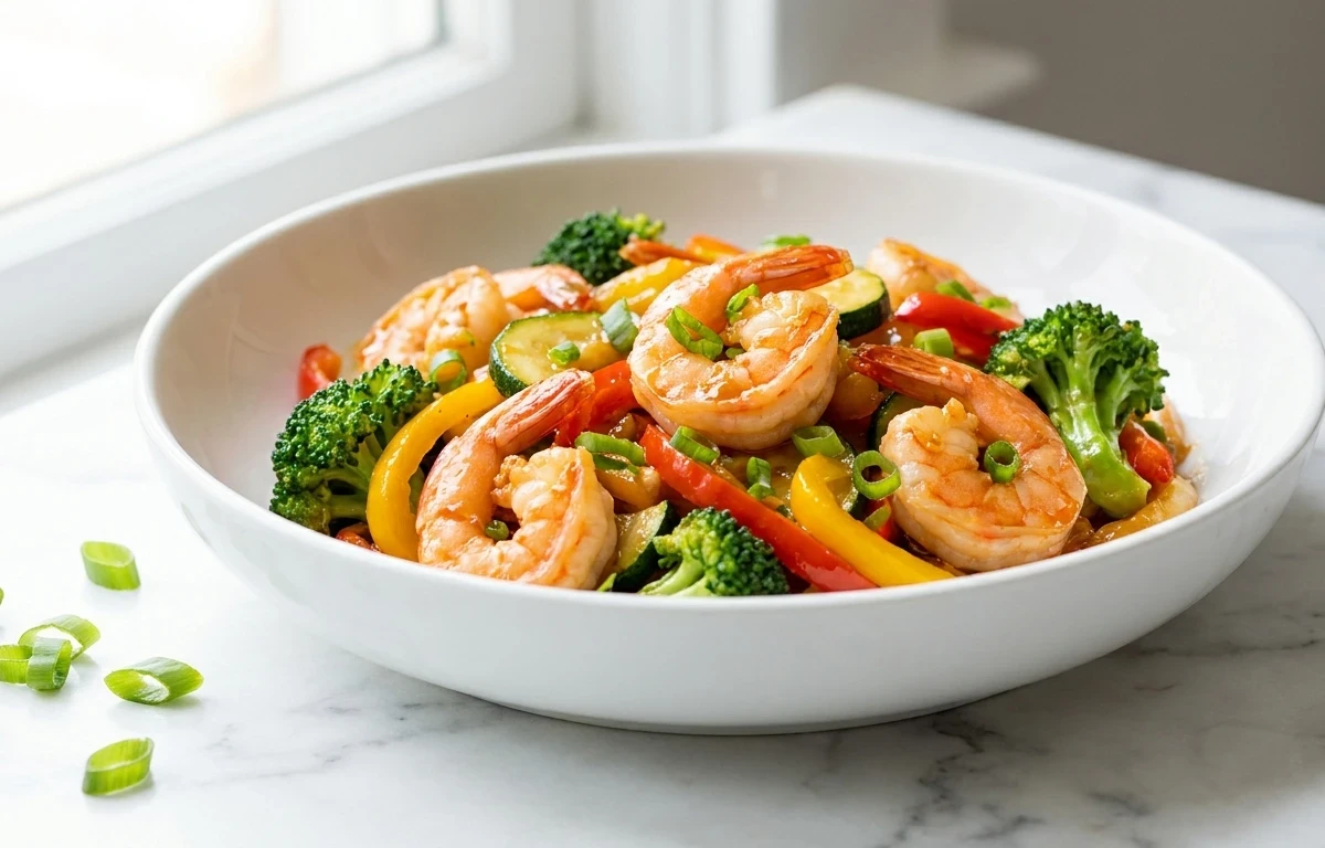 Shrimp and Vegetable Stir Fry Muscle Building