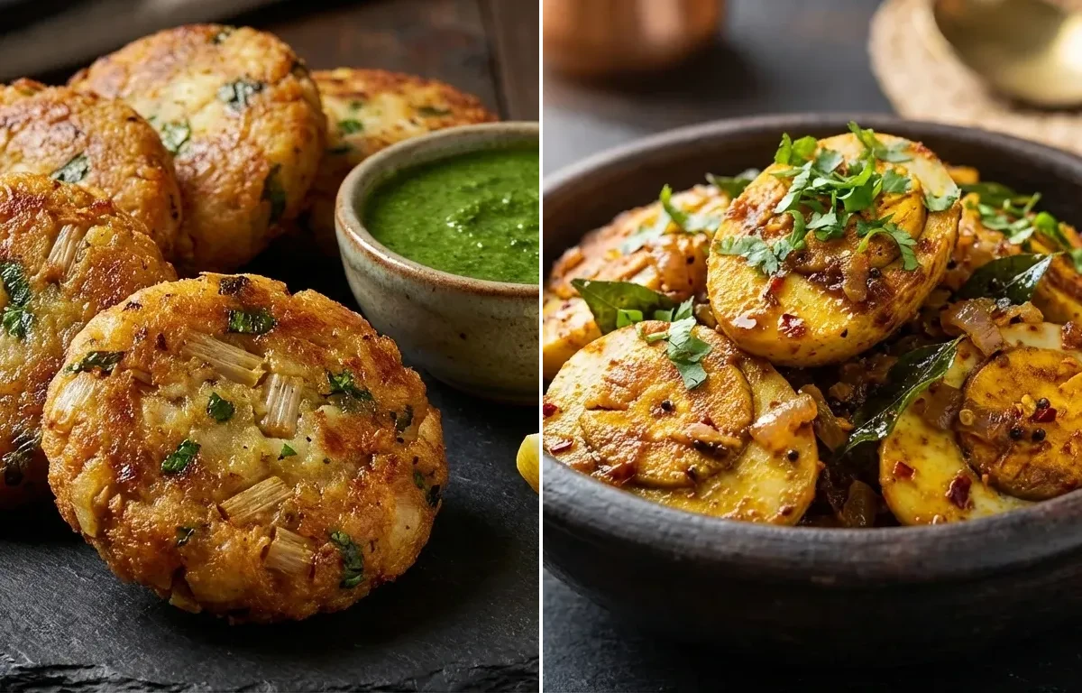 Sindhi Bhee Tikki with Egg Fry
