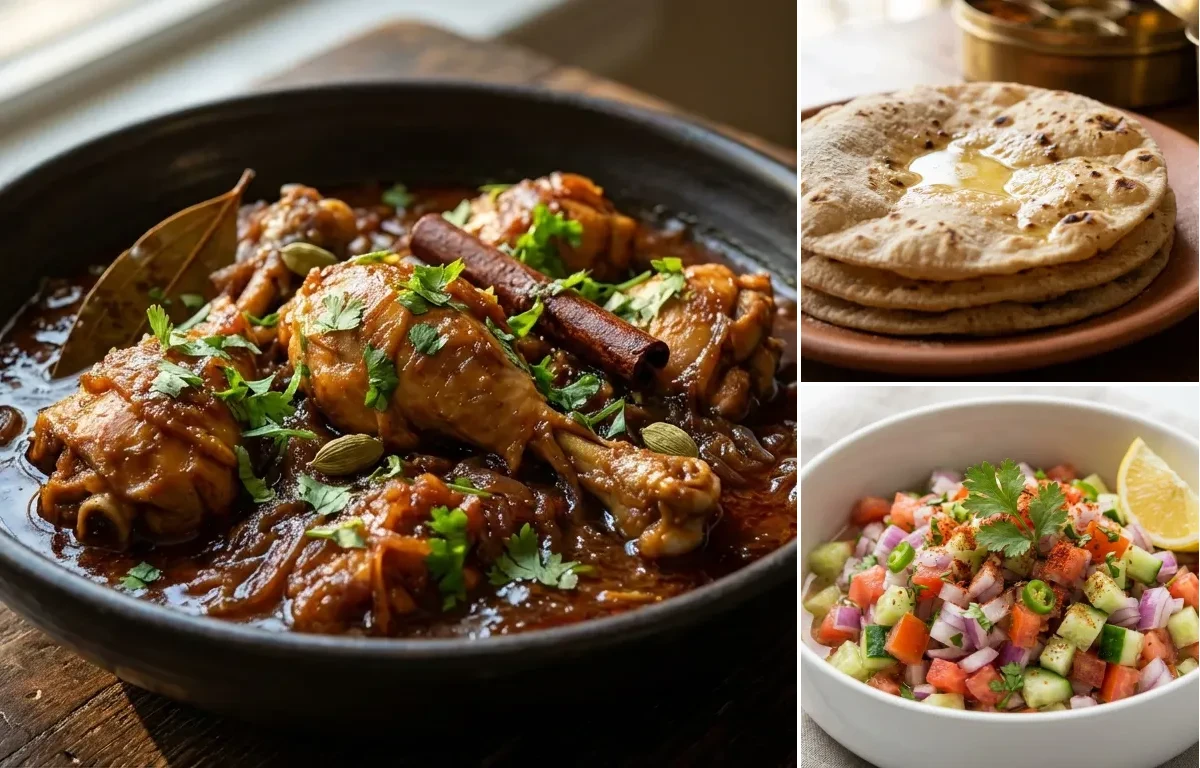 Sindhi Bhugal Chicken with Roti