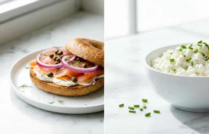 Smoked Salmon and Cream Cheese Bagel