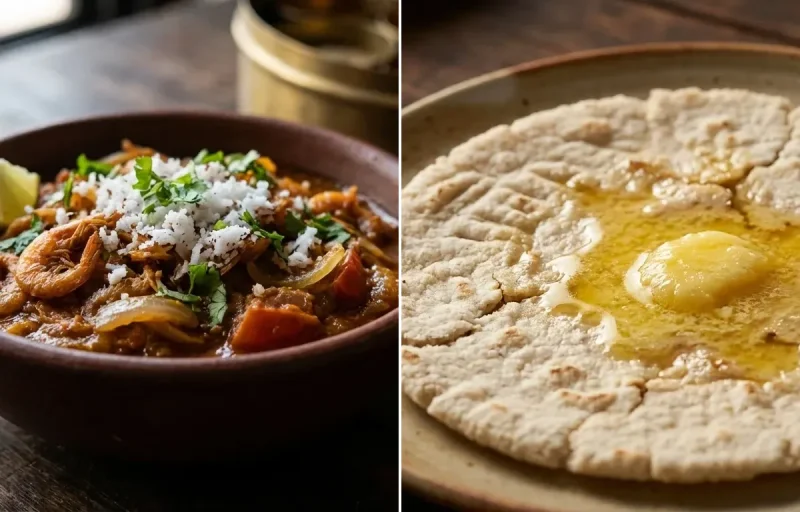 Sodyachi Bhaji with Jowar Bhakri