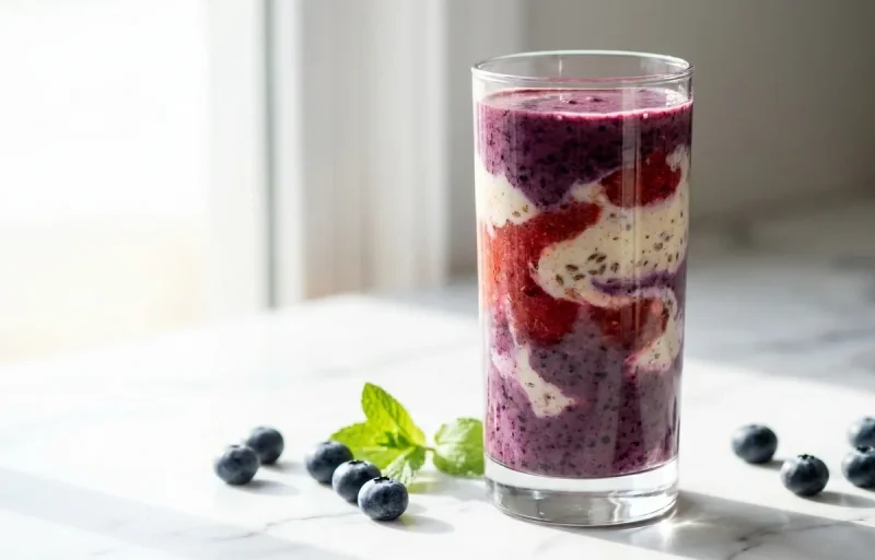 Soy Milk Berry Smoothie