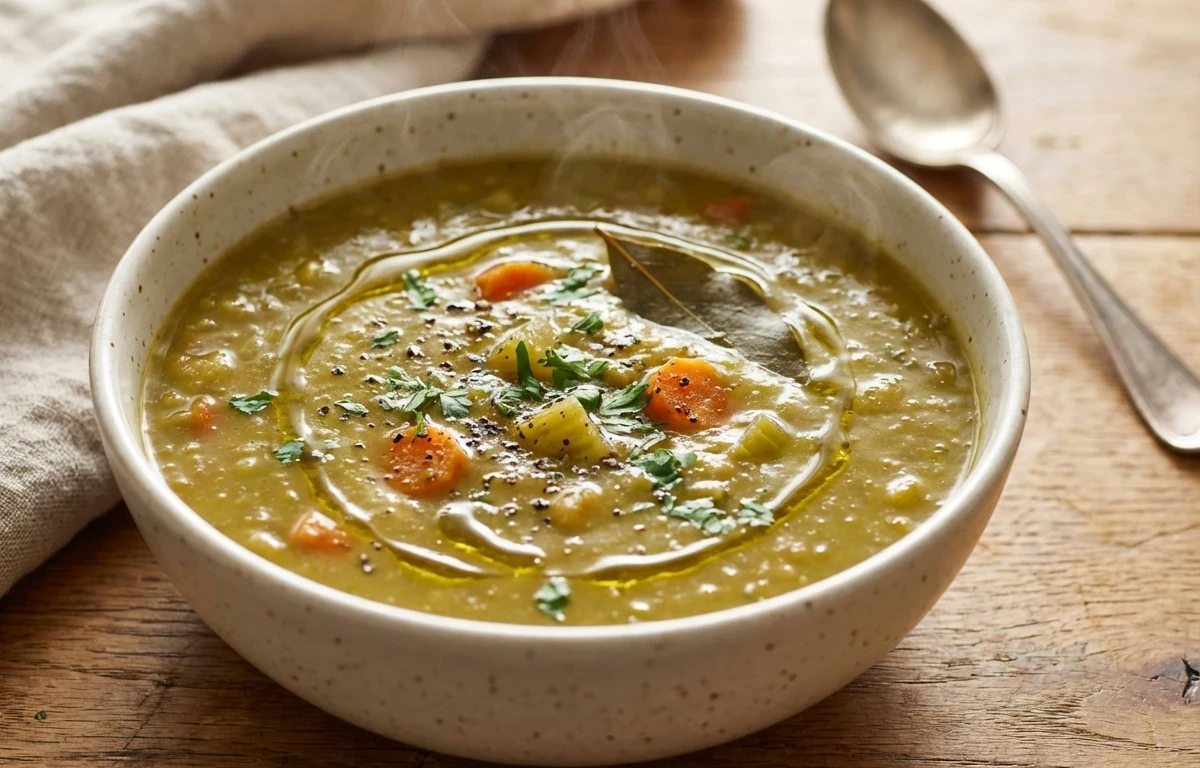 Split Pea Soup with Hummus & Veggie Wrap and Beetroot Salad