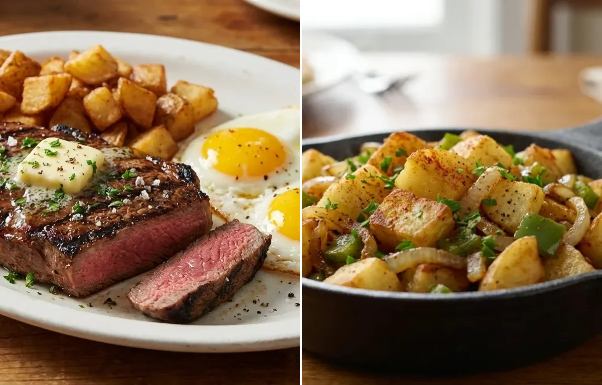 Steak and Eggs with Home Fries