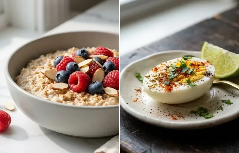 Steel Cut Oats with Berries and Almonds