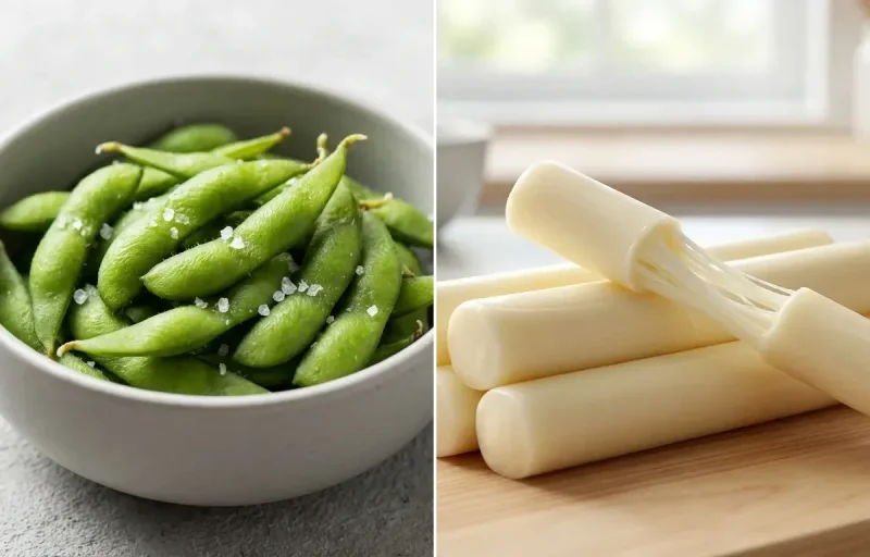 String Cheese with Edamame