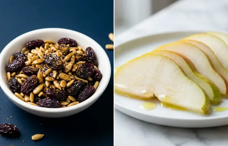 Sunflower Raisin Mix with Fresh Pear