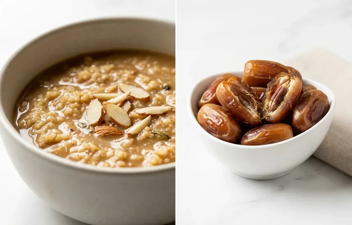 Sweet Dalia Kheer with Dates