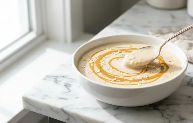 Tahini Banana Protein Smoothie Bowl