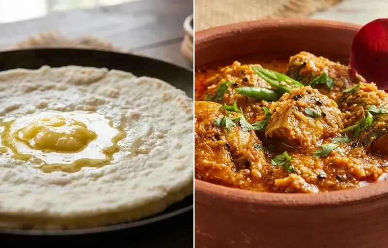 Tandalachi Bhakri with Bangda Uddamethi