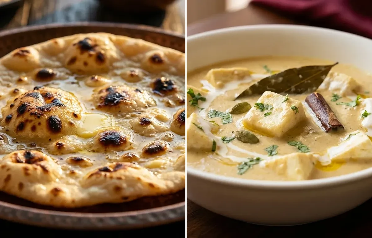 Tandoori Roti with Paneer Korma