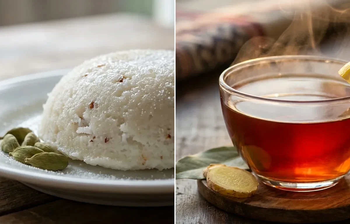 Tekeli Pitha with Assamese Red Tea