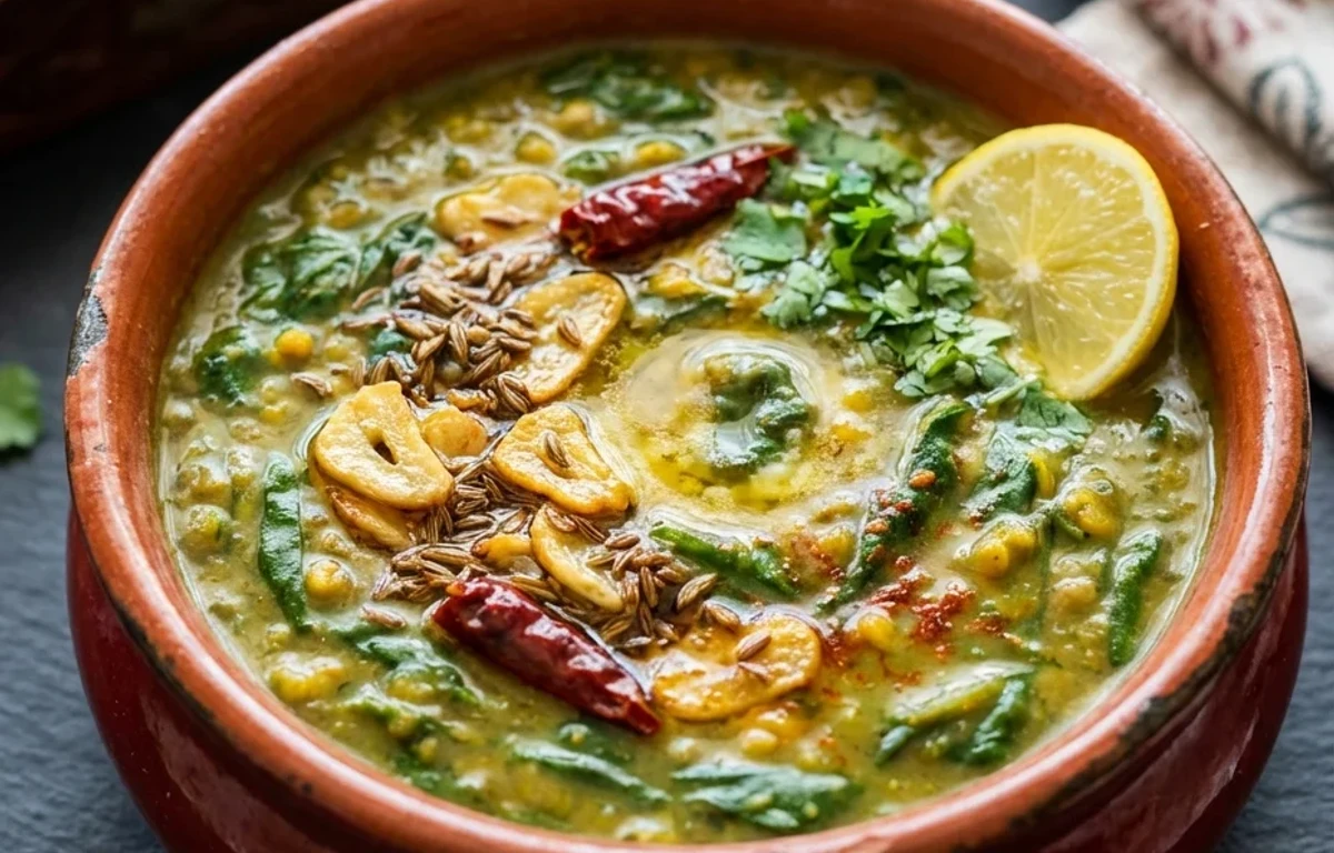Thai Chicken Salad with One Chapati and Dal Palak