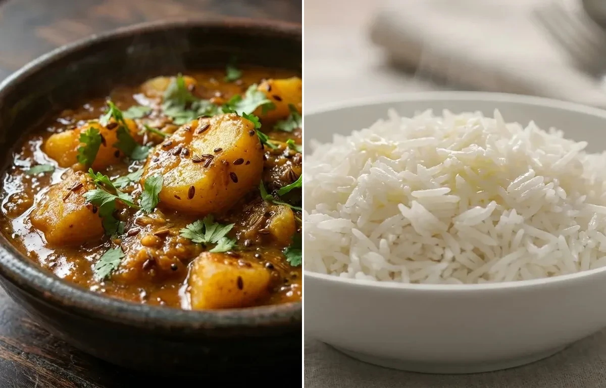 Tisi Jhor with Steamed Basmati Rice