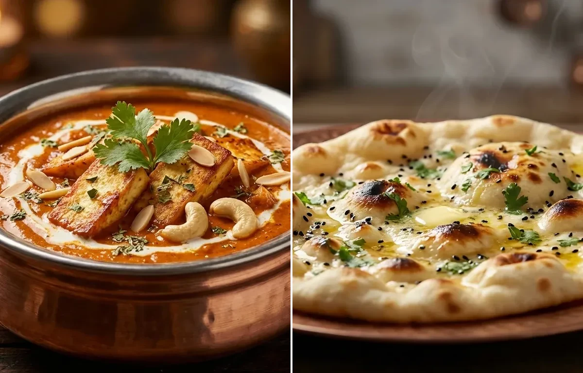 Tofu Pasanda with Butter Naan