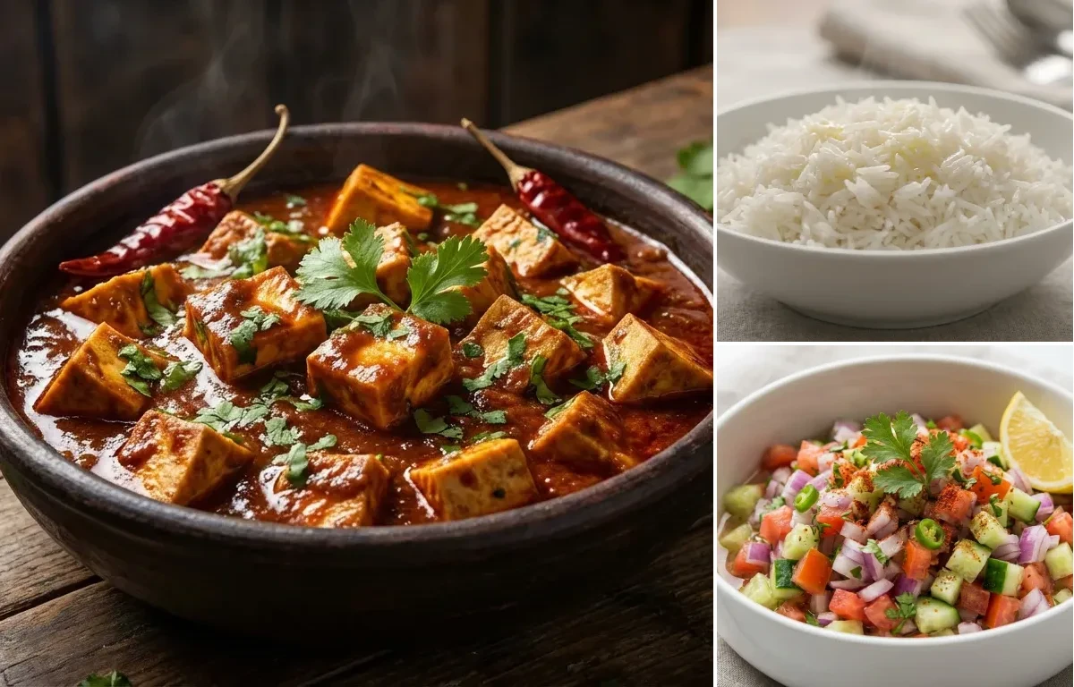 Tofu Vindaloo with Steamed Basmati Rice