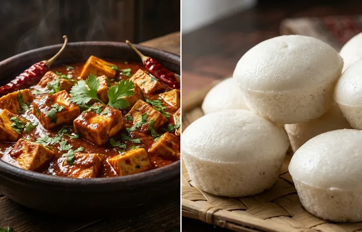 Tofu Vindaloo with Goan Sannas
