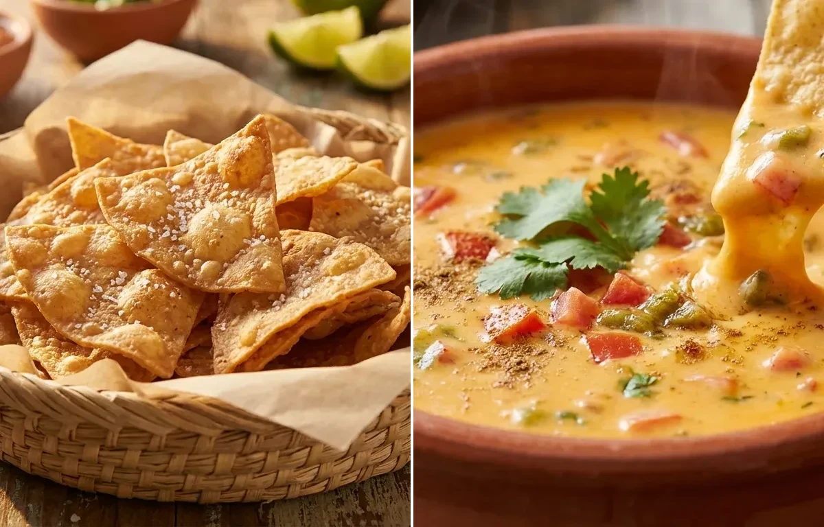 Tortilla Chips with Queso Dip