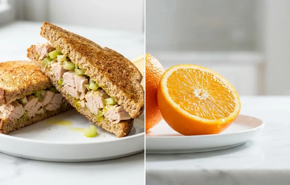 Tuna Salad Sandwich with Olive Oil and Lemon