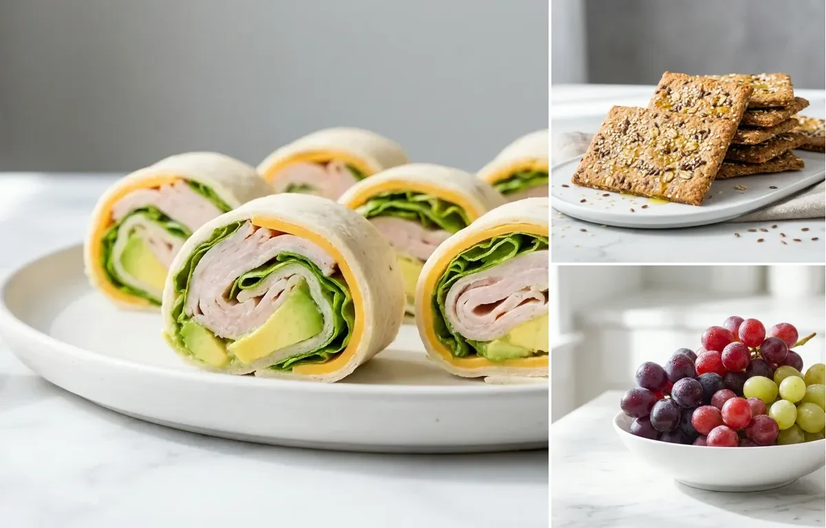 Turkey Cheese and Avocado Roll Ups