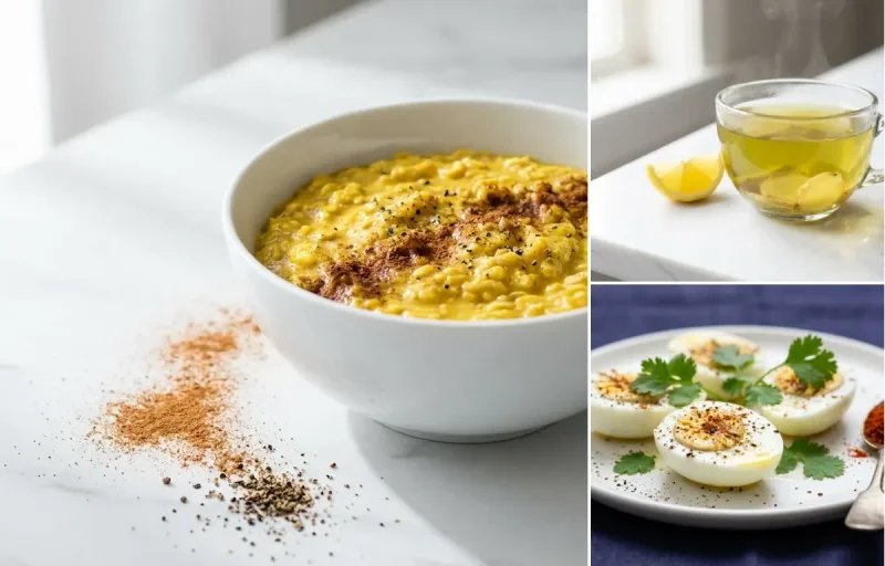Turmeric Oats with Green Tea