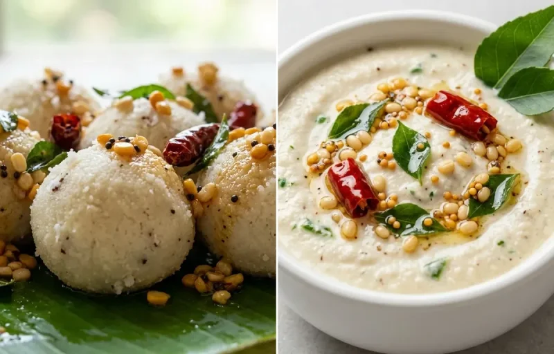 Undi with Coconut Chutney