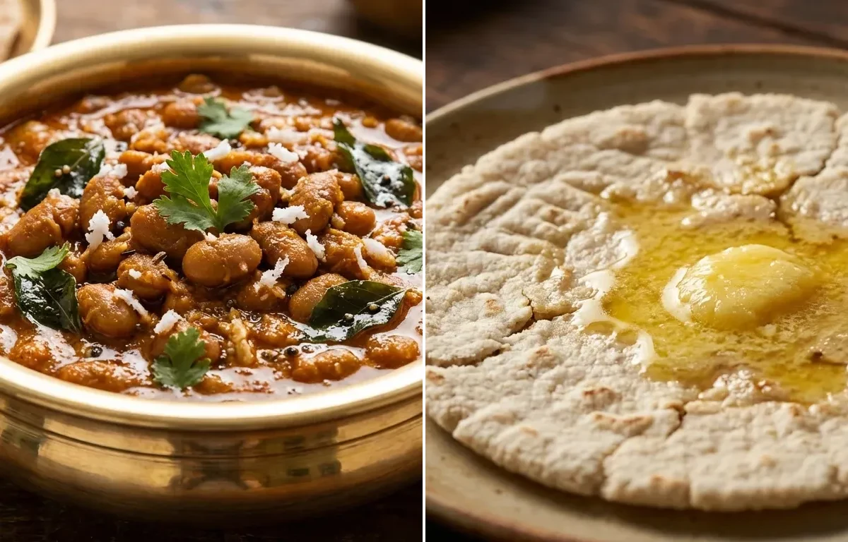 Valache Birde with Jowar Bhakri