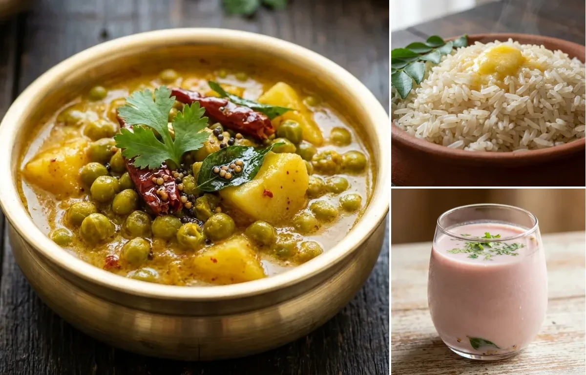 Vatana Ghashi with Ukda Tandul and Sol Kadhi