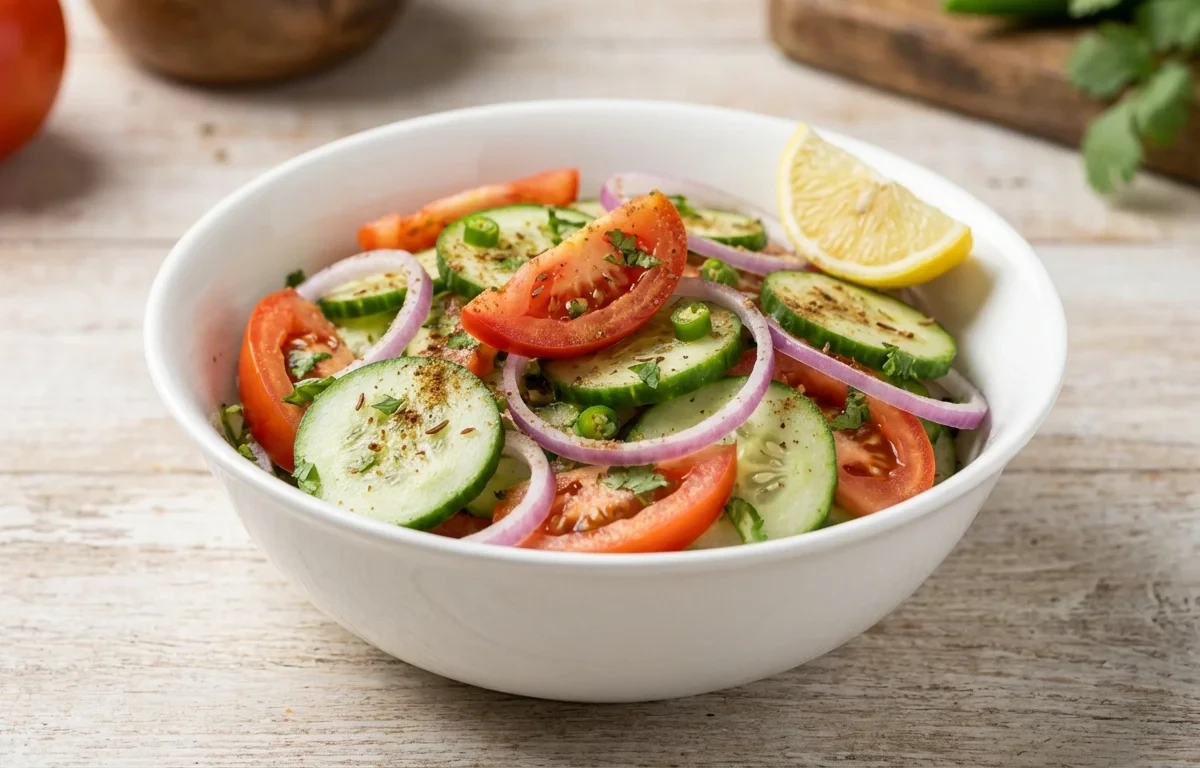 Vegan Chickpea Melt Sandwich with Cucumber Tomato Salad