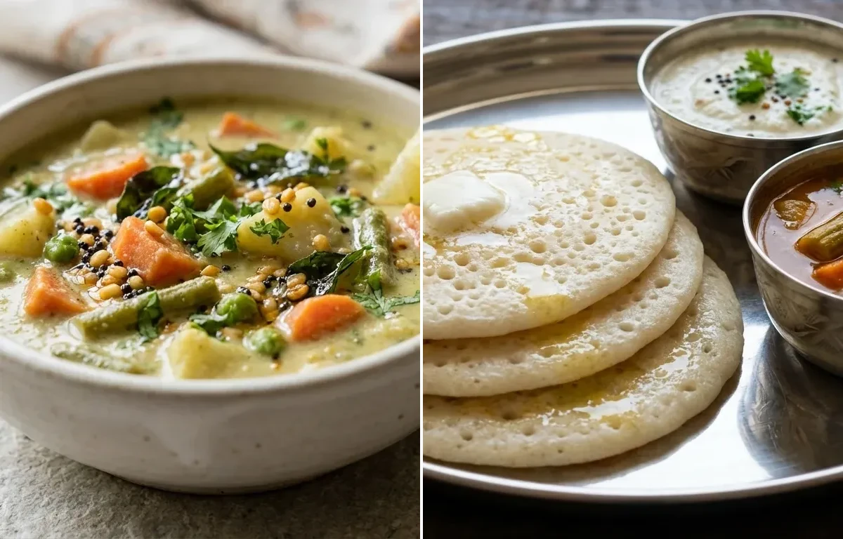 Vegetable Sagu with Set Dosa