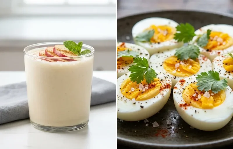 Whey Shake with Walnuts Small Portion with Boiled Egg