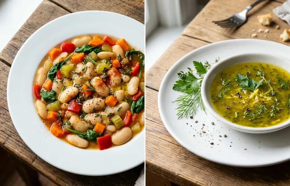 White Bean and Vegetable Mix with Lemon-Herb Vinaigrette