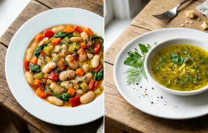 White Bean and Vegetable Mix with Lemon-Herb Vinaigrette