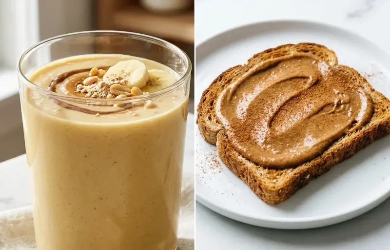Whole Grain Toast with Almond Butter Muscle Building