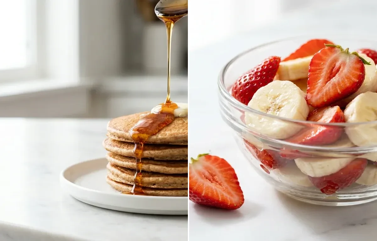 Whole Wheat Pancakes with Berries