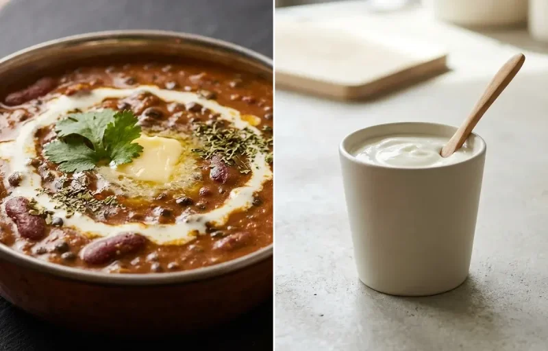 Whole Wheat Roti with Tandoori Tofu Bowl, Dal Makhani and Plain Yogurt Cup