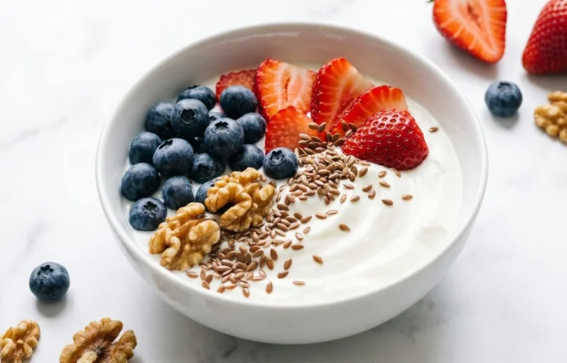 Yogurt with Berries and Walnuts Sunday Meal Prep