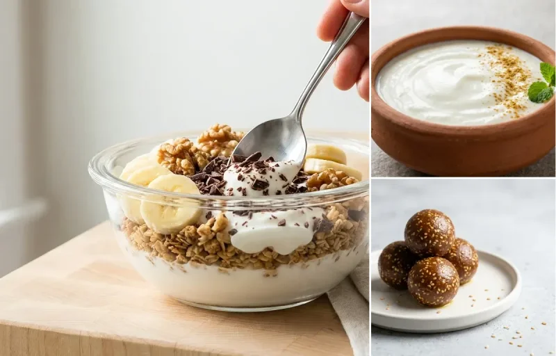 Yogurt with Granola and Dark Chocolate + supplement + supplement