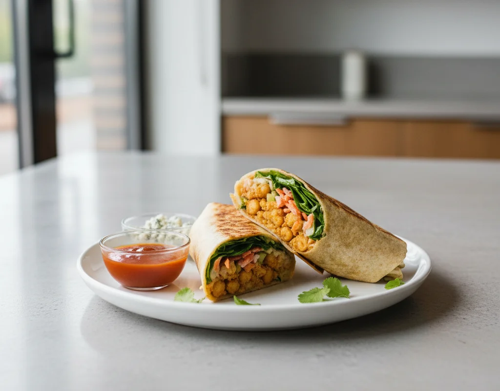Buffalo Chickpea Wrap
