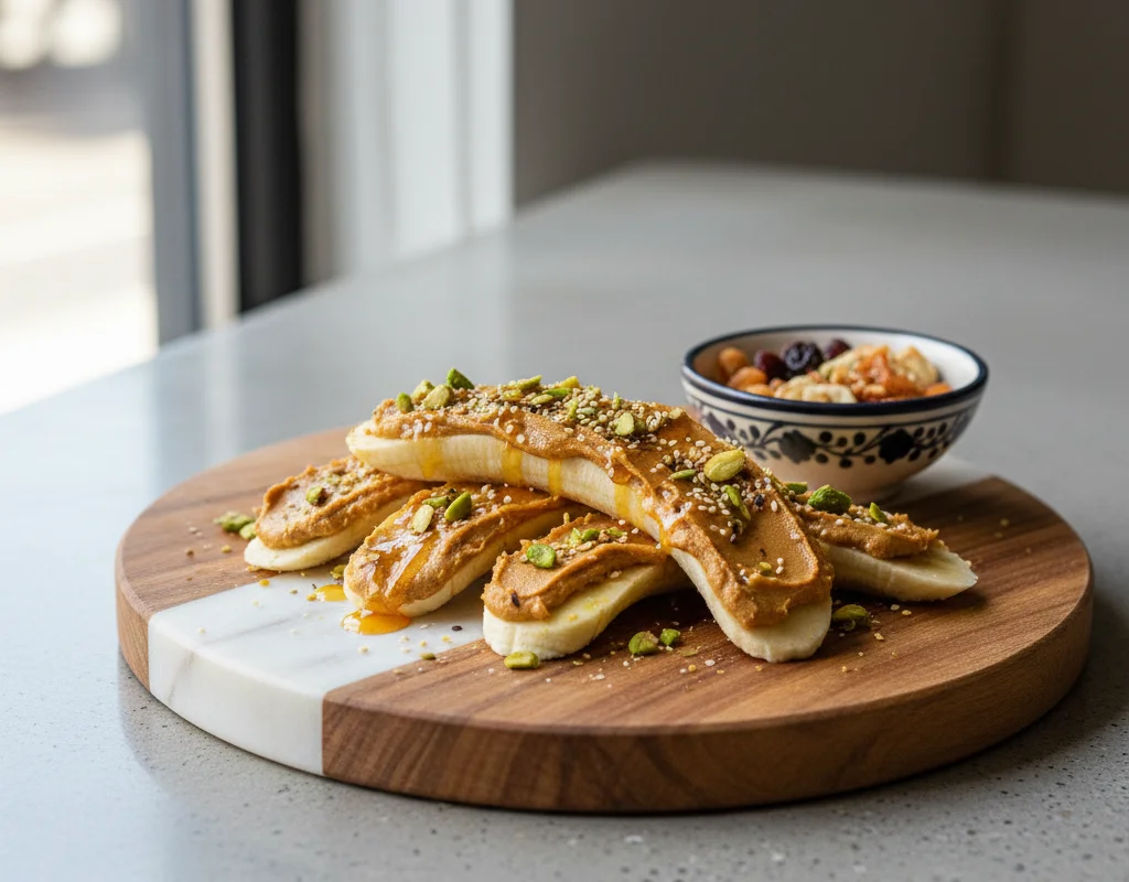 Banana With Peanut Butter Indian Style