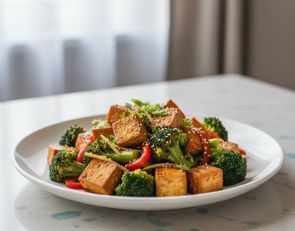 Tofu and Broccoli Stir-fry