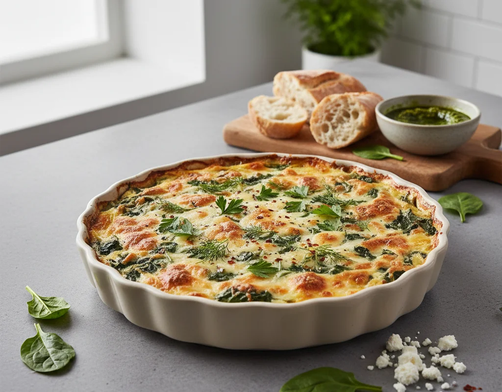 Herbed Ricotta and Spinach Bake