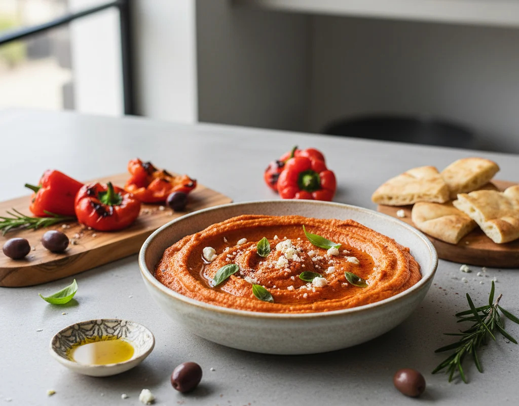 Roasted Red Pepper Hummus