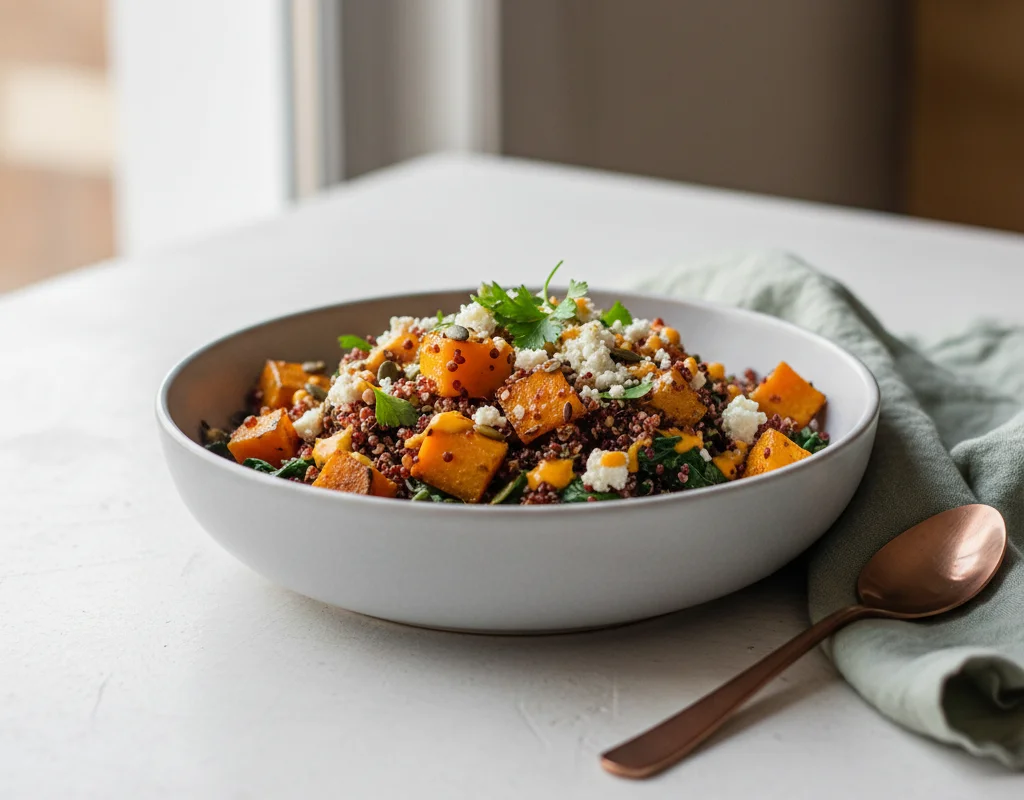 Vegan Gerd Pumpkin Quinoa Bowl